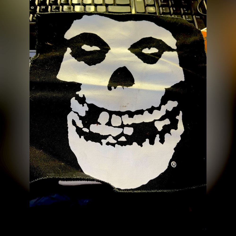 Misfits Large Square Sew On Patch. Never Worn - image 1